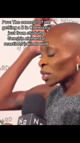 I’m actually screaming i got a B what. #genshin #cynthiaerivo #theconceptof #fyp #chemistry 