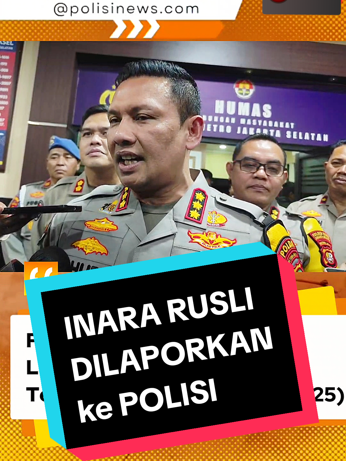 BREAKING NEWS!! INARA RUSLI Dilaporkan ke Polisi Terkait Kasus Perzinahan #inararusli #viraltiktok #breakingnews #polripresisi #fyppppppppppppppppppppppp  @adearymillcop @Risma Silalahi390 @Budi Hermanto @Divisi Humas Polri @Polda Metro Jaya @WARGA JAKARTA 
