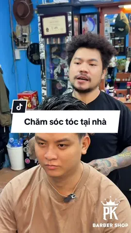 Chăm sóc tóc tại nhà #pkbarbershop #huongdansaytoc #chamsoctoctainha #xuhuong #viral 