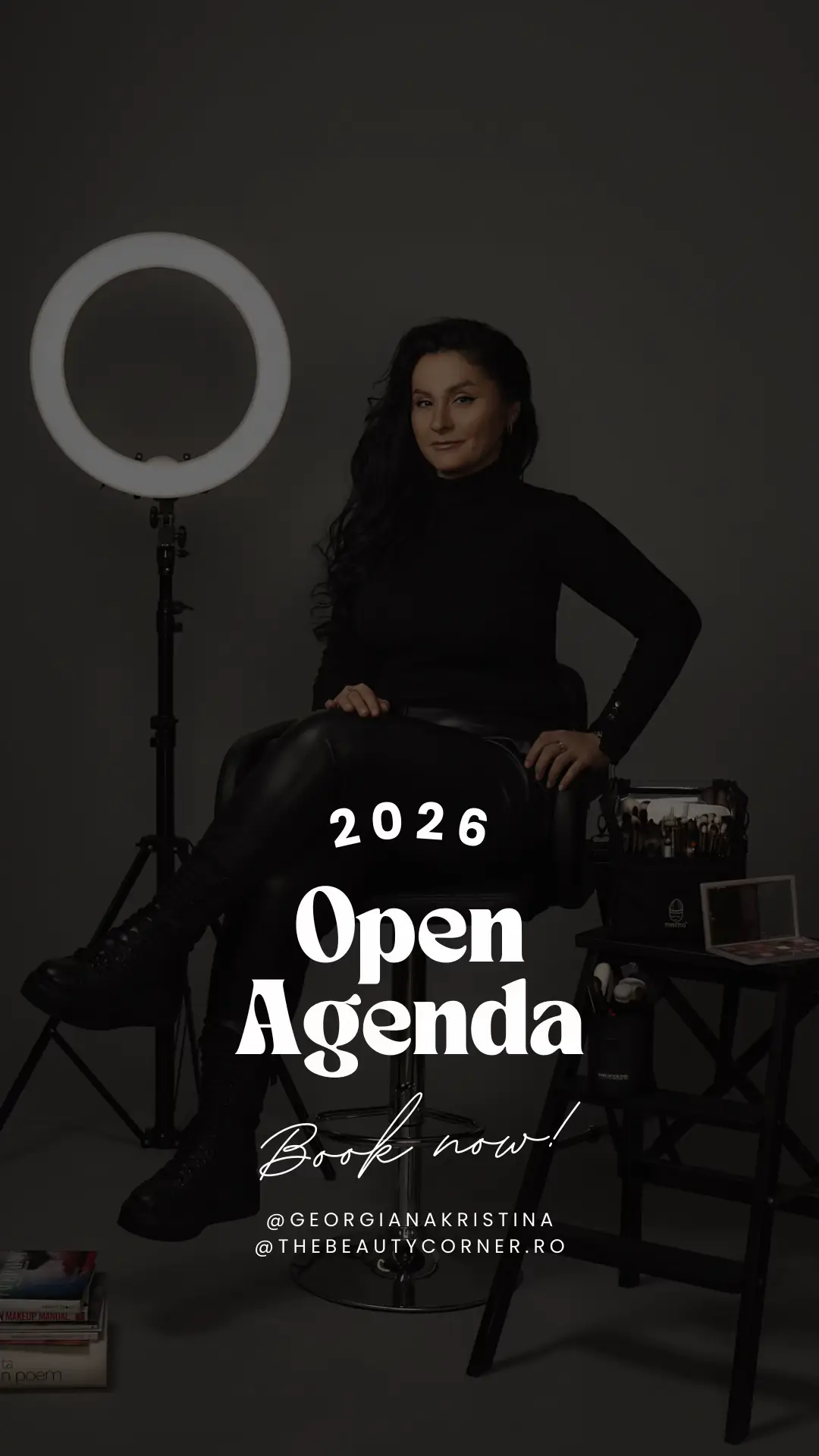 ✨ Deschid oficial agenda pentru programările din 2026! ✨ Dacă vrei să îți rezervi locul pentru makeup sau cursuri de automachiaj…this is your sign 🤍 Pentru programările de hair, găsiți locuri direct la @georgiana.mtanase ele luni se ocupă mereu extrem de repede, așa că hai să ne organizăm din timp și să ne asigurăm că ziua ta specială arată exact cum îți dorești. Abia aștept să creăm look-uri memorabile împreună în 2026! 🫶🏼 #thebeautycorner #makeupartist #hairstylist #mua #machiaj  