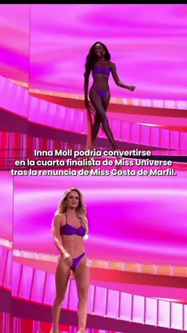 🚨 ‼️ Inna Moll podría ascender al puesto de cuarta finalista tras la renuncia de Miss Costa de Marfil, lo que marcaría la posición más alta de Chile en Miss Universe desde el histórico triunfo de Cecilia Bolocco en 1987. #innamoll #missuniverse #missuniversecotedivoire #chile
