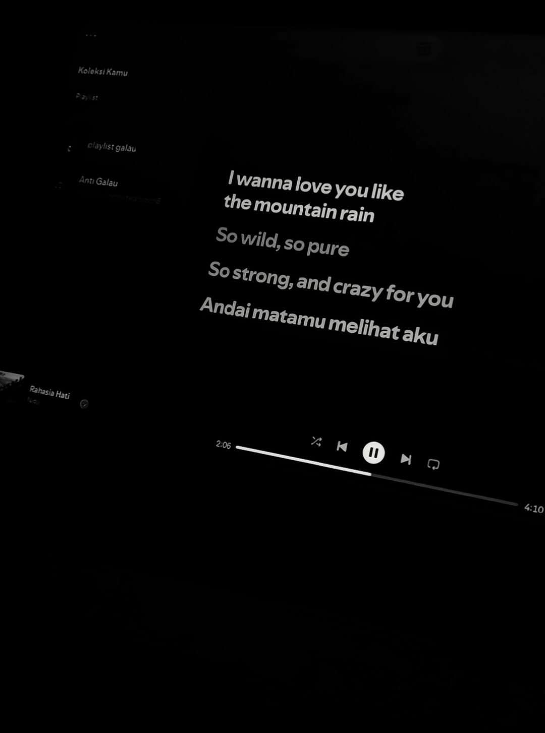 🎧🫀 #foryoupage #liriklagu #rahasiahati #lyrics #spotify 