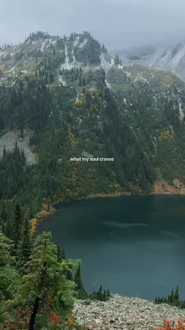 Always dreaming of moody mornings in the mountains 🏔️☁️.   #mountains #moody #nature #washingtonstate #rainydays 