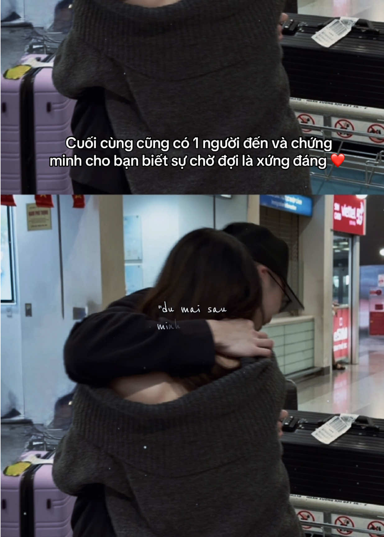 Hơn 3 ngàn cuộc gọi, rất nhiều bức thư, 100 ngàn tin nhắn trong 10 tháng ròng rã để đổi lấy giây phút này ❤️ I’ve dreamed about this 100 times. Welcome home baby 💕 #ldr #couplereunion #yeuxa #lovestory @Dat Nguyen 