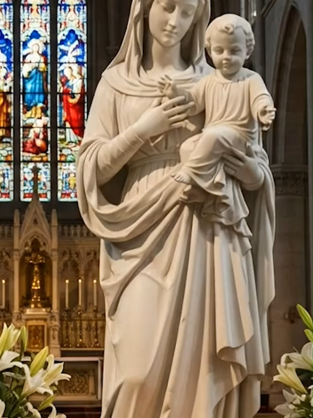 Litany of Mary The Litany of Mary draws us close to the Mother of God, reminding us that her prayers, her protection, and her gentle guidance lead us closer to Christ. A prayer of confidence, comfort, and trust. #LitanyOfMary #CatholicPrayer #MotherMary