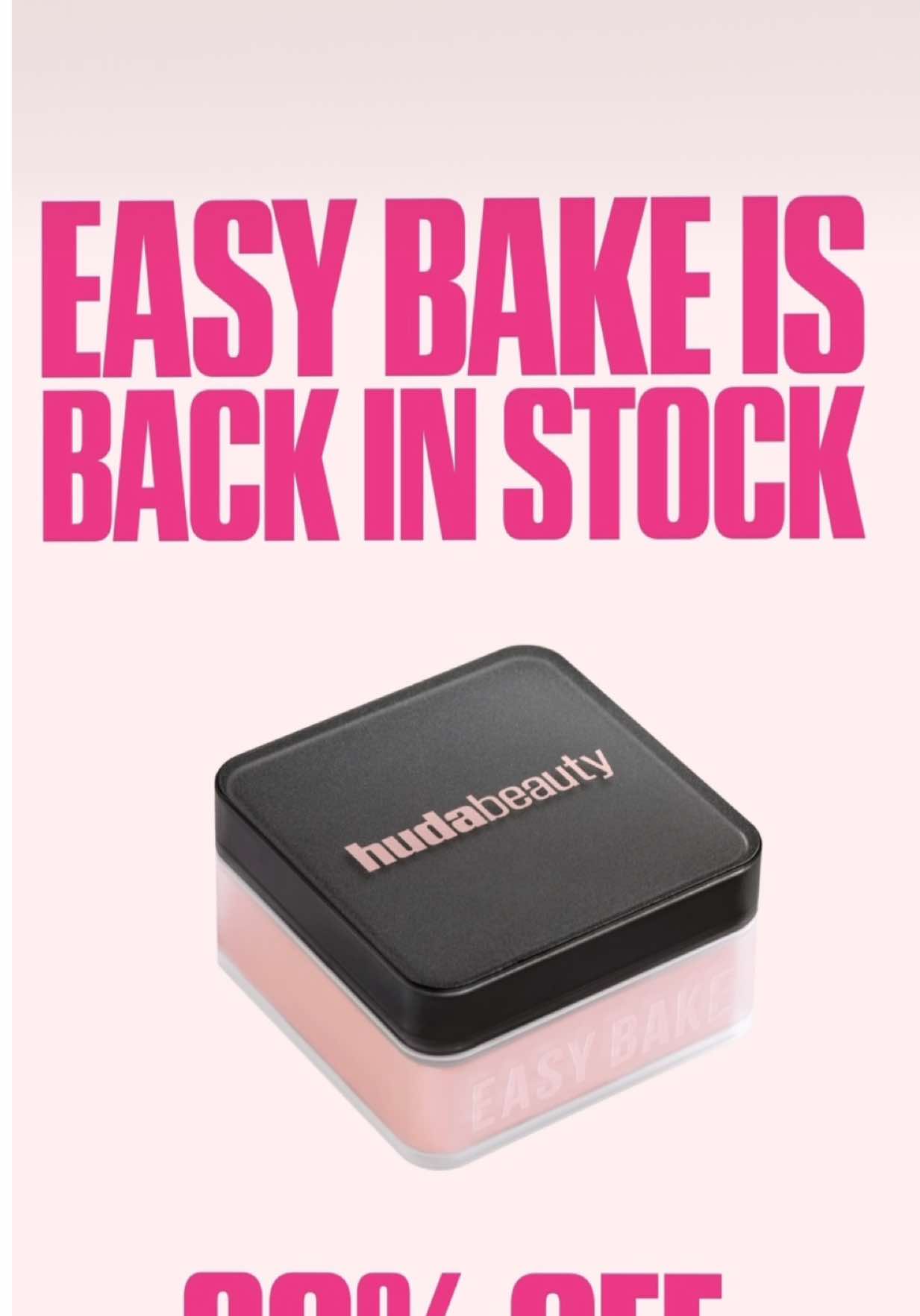 EASY BAKE IS BACK AT 30% OFF 😮‍💨🩷 It wasn’t easy but we found more stock for Cyber Craze The only time easy bake is going to be on sale!!  Run to HudaBeauty.com 😍 #makeuptok 