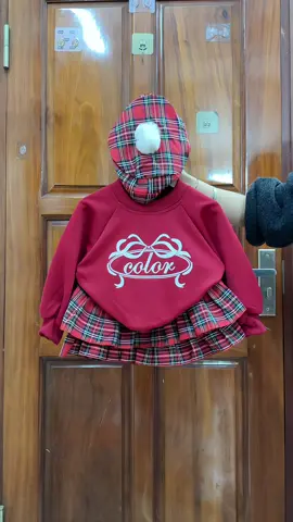 (KÈM MŨ) Set Áo Nỉ + Chân Váy #tiemmeken #thoitrangtreem #setvaychobe #setvaychobegai #vaybegai 