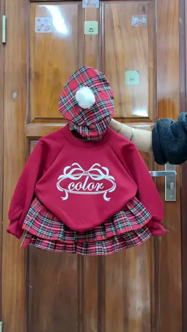 (KÈM MŨ) Set Áo Nỉ + Chân Váy #tiemmeken #thoitrangtreem #setvaychobe #setvaychobegai #vaybegai 