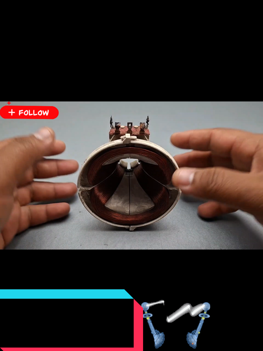 I Turn TV gear into 220v 6000w free energy generator 100% for use at home #freeenergy #fyp #foryour #public #f 