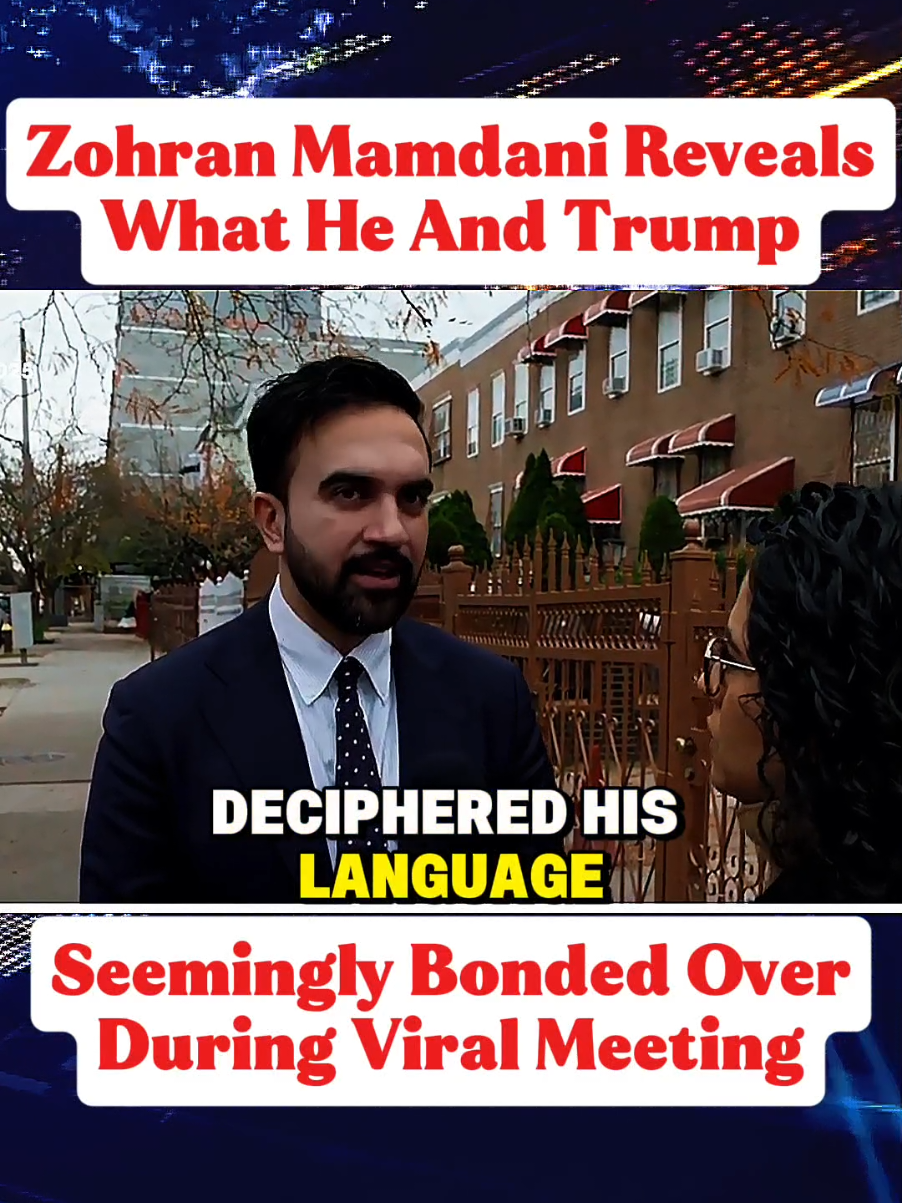 Zohran Mamdani Reveals What He And Trump Seemingly Bonded Over During Viral Meeting.