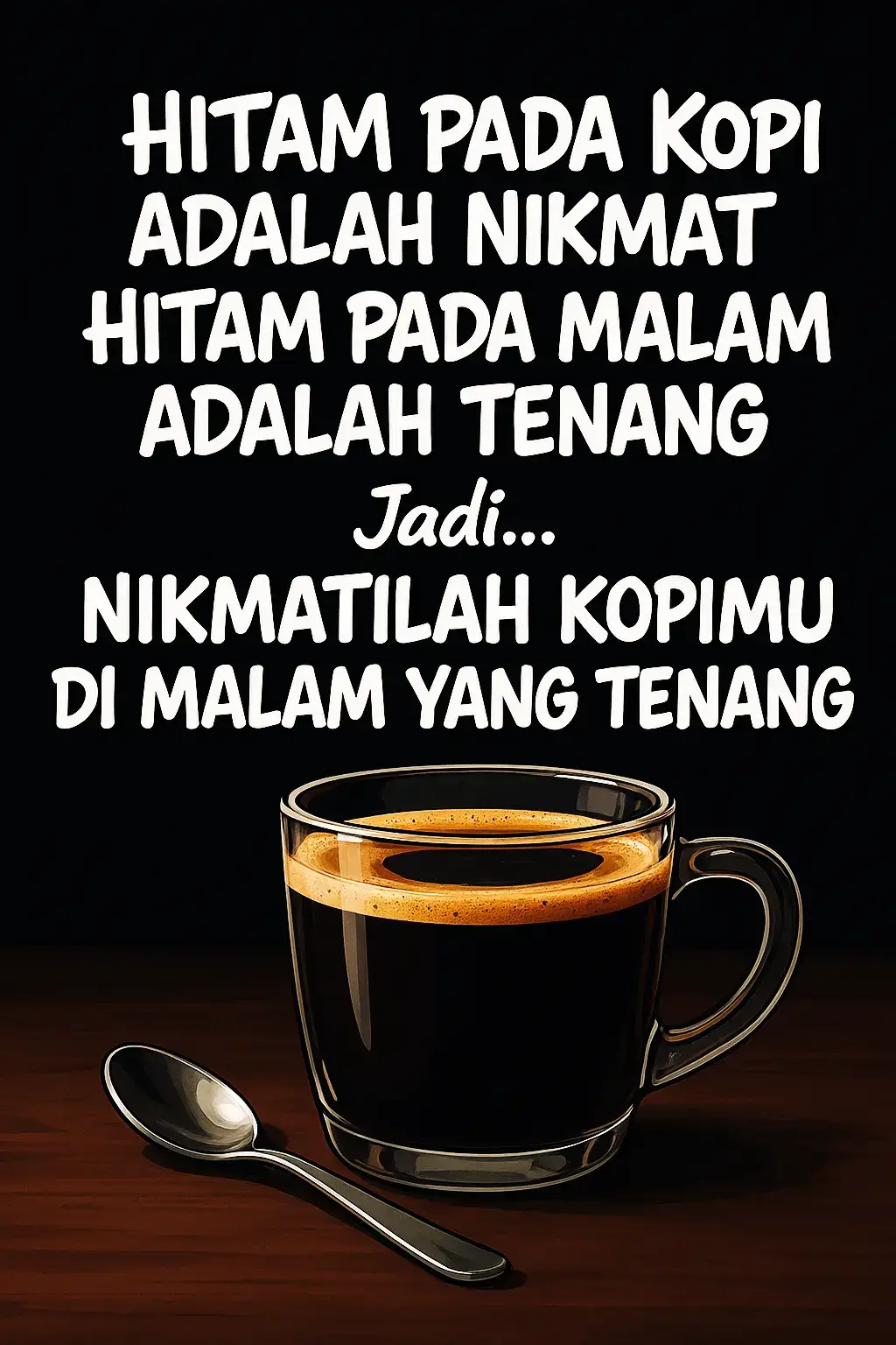malam terlalu sayang jika dilewati begitu saja ☕