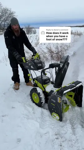 Replying to @diane Works like a charm. Check out the entire RYOBI Snow Blower lineup @Kruger Construction #ryobi #ryobitools #homedepot 