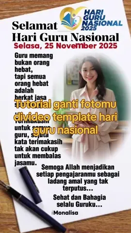 Simak sampai habis!!!!Ini caranya ganti fotomu di video template🥰 #capcut #capcutpioneer #pioneertemplate #idpickprogram #harigurunasional 