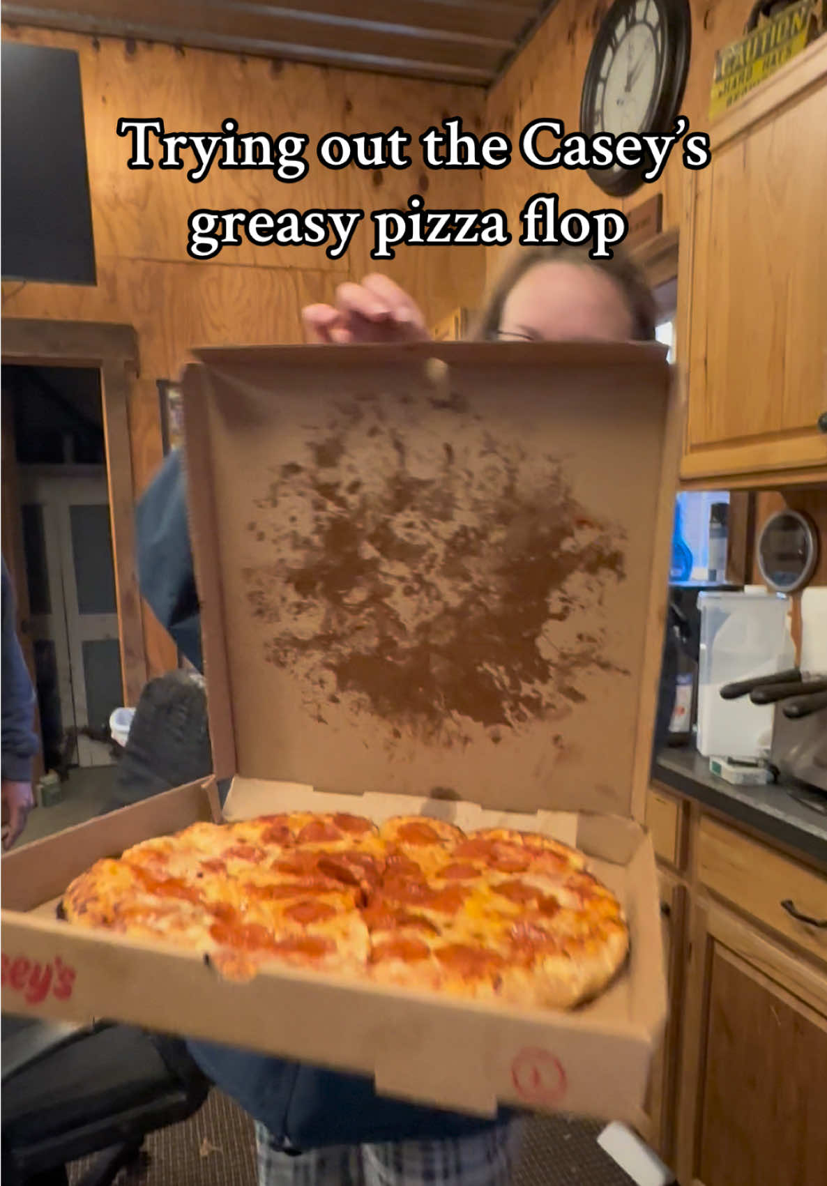 When our neighbors say they’re buying supper…it’s a pizza party in the woodworking shop!  #caseyspizza #pizzaflop #grease #fyp #trending @Splintered Timber @Marcie Butler Wagner 