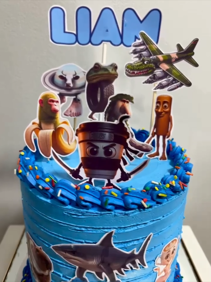 Torta y cupcakes temática #tralalerotralala🗣🔥 y sus amigos 😎 #ballerrinacappuccina #capuccinoassassino #tortaspersonalizadas #sjl 