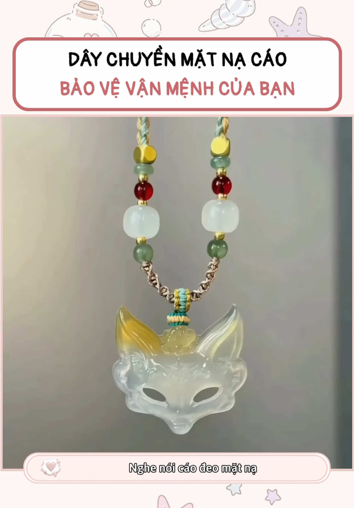 Dây chuyền mặt nạ cáo #daychuyen #daychuyennu #daychuyennam #vongco #phukienthoitrang 