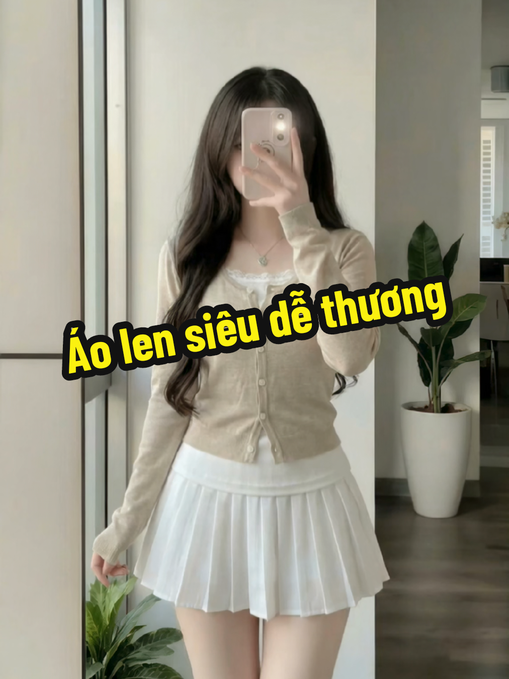 Áo len xinh siêu dễ thương , chất liệu mongtoghi , lên form siêu thu hút trông nhẹ nhàng #xinhdepmoingay #thoitrangnu #outfitxinh #xuhuong 