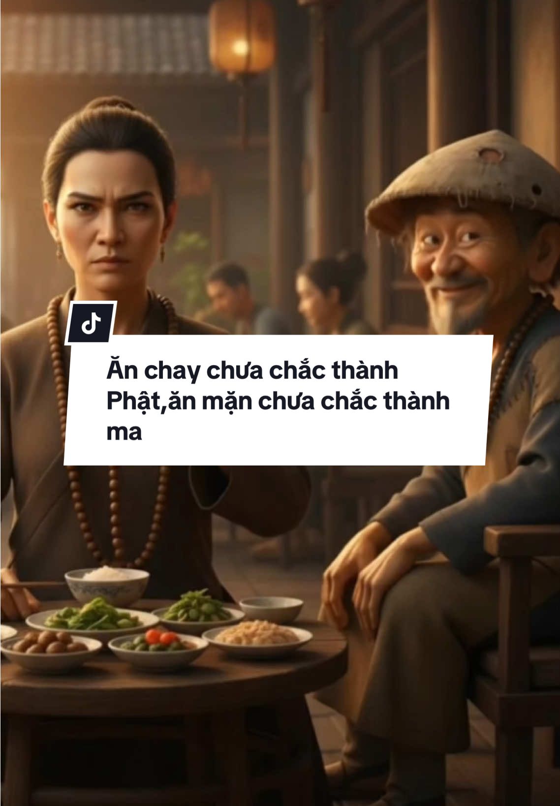 Ăn chay chưa chắc thành phật . Ăn mặn chưa chắc thành ma#loixua #loiconhan #trietlycuocsong #daoconhan #daonguoixua 