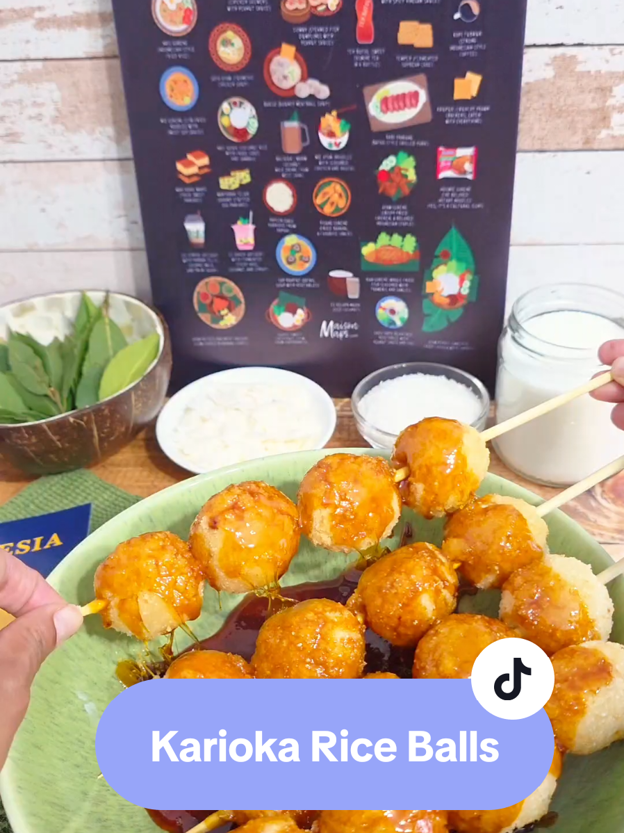 KARIOKA RICE BALLS  Let's make @spekkosa take on the popular Phillipino/Indonesian street food - Karioka Rice Balls.  Crispy on the outside, soft and coconut filled on the inside with a sweet caramel sauce over.  For the full recipe visit spekkorice.co.za #SpekkoAroundTheWorld #SpekkoSA #FeedYourCuriosity #Spekko #TastyOnMyTable 