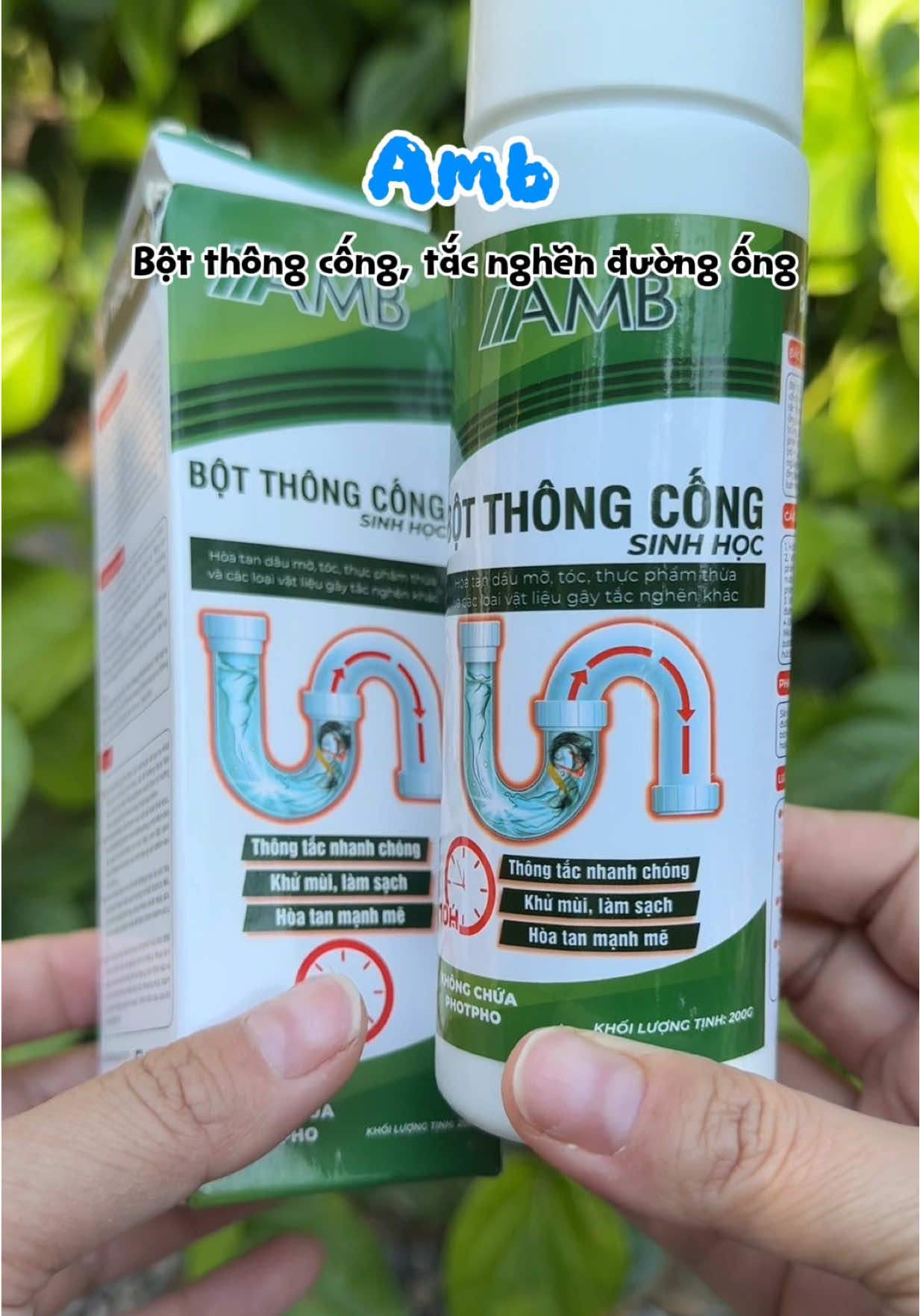 Bột thông cống sinh học #amb #botthongcong #botthongcongsinhhoc #thongtacboncau #nhacua 