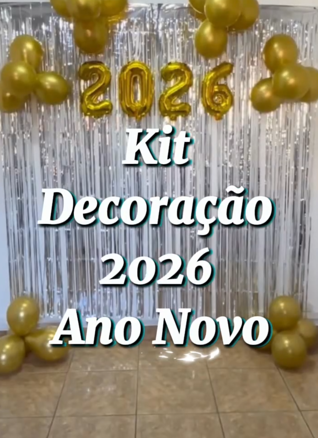 ​A sua festa de Reveillon vai ser épica e BARATA! ✨ Kit com balões 2026 metalizados + cortina completa pra fazer aquele fundo de foto. Não pague caro pela decoração! O link pra garantir está no 1º comentário! ​#Reveillon2026 #AnoNovo2026 #FestaBarata #Balao2026 #AchadinhosFesta 
