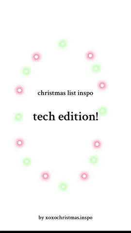 tech inspo for christmas wishlist! 🎄⭐️🎁 comment for suggestions! new vids daily  #christmas #inspo #gifts #wishlist #christmasgiftideas 