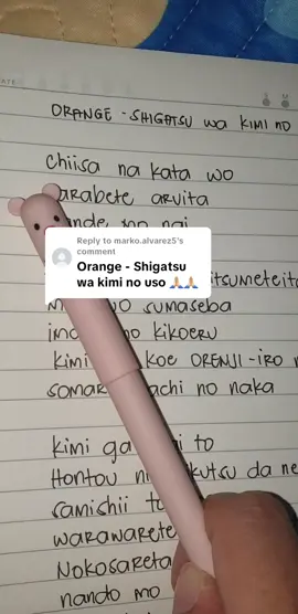 Replying to @marko.alvarez5 Sorry for mistakes coz' I just learned the song now 🥲🙏💙🥰 #orangecover #shigatsuwakiminouso #yourlieinapril #yourlieinaprilorange 