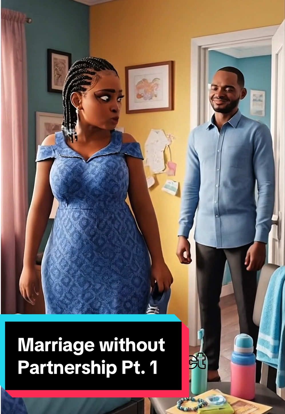 Marriage Without Partnership Pt. 1 A story of a woman carrying the whole home on her back while the man she married refuses to do anything. One household, two completely different efforts. #shortdrama #foryou #shorts 