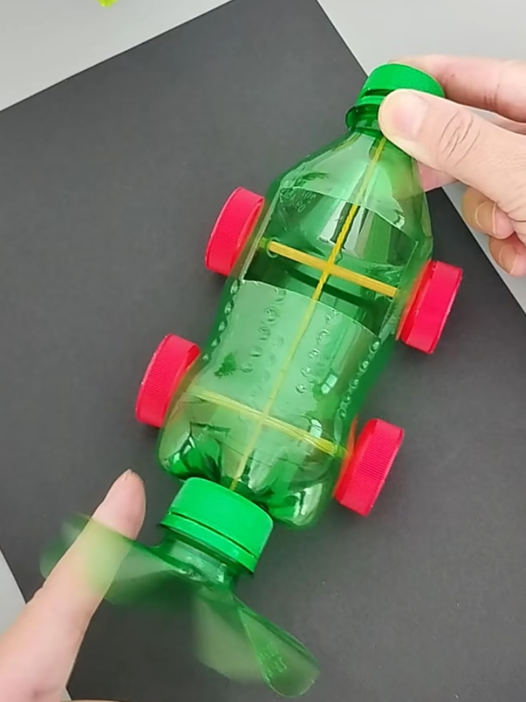 How To make Toy Car 🚔 From Plastic Bottle 🍼#toycar #DIY #howtotiktok #fypシ゚viral🖤tiktok #viralvideo1million 