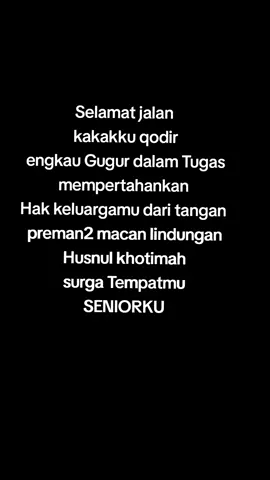 selamat jalan Senior #macanlindungan  #drivermuda  #krodong_mania_indonesia  #polri  #palembangtiktok 