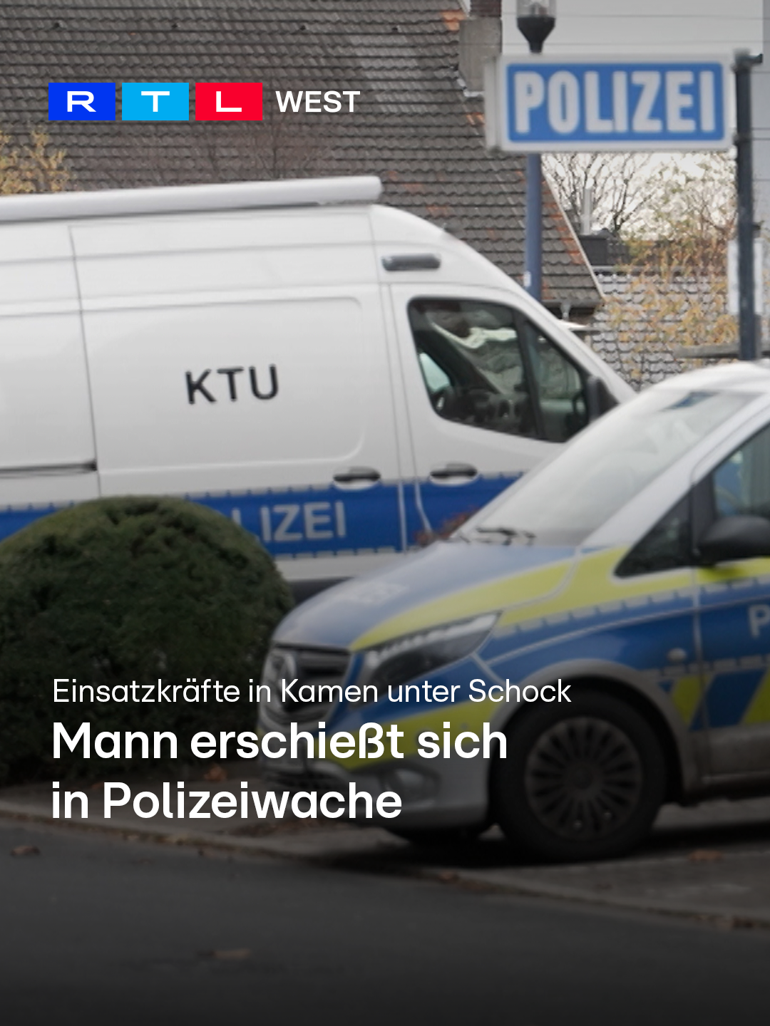 In der Polizeistation in Kamen (Kreis Unna) ist am Montagmorgen (24.11.) ein Mann gestorben. Er soll sich in der Schleuse der Wache selbst erschossen haben. Mehr dazu im Video.