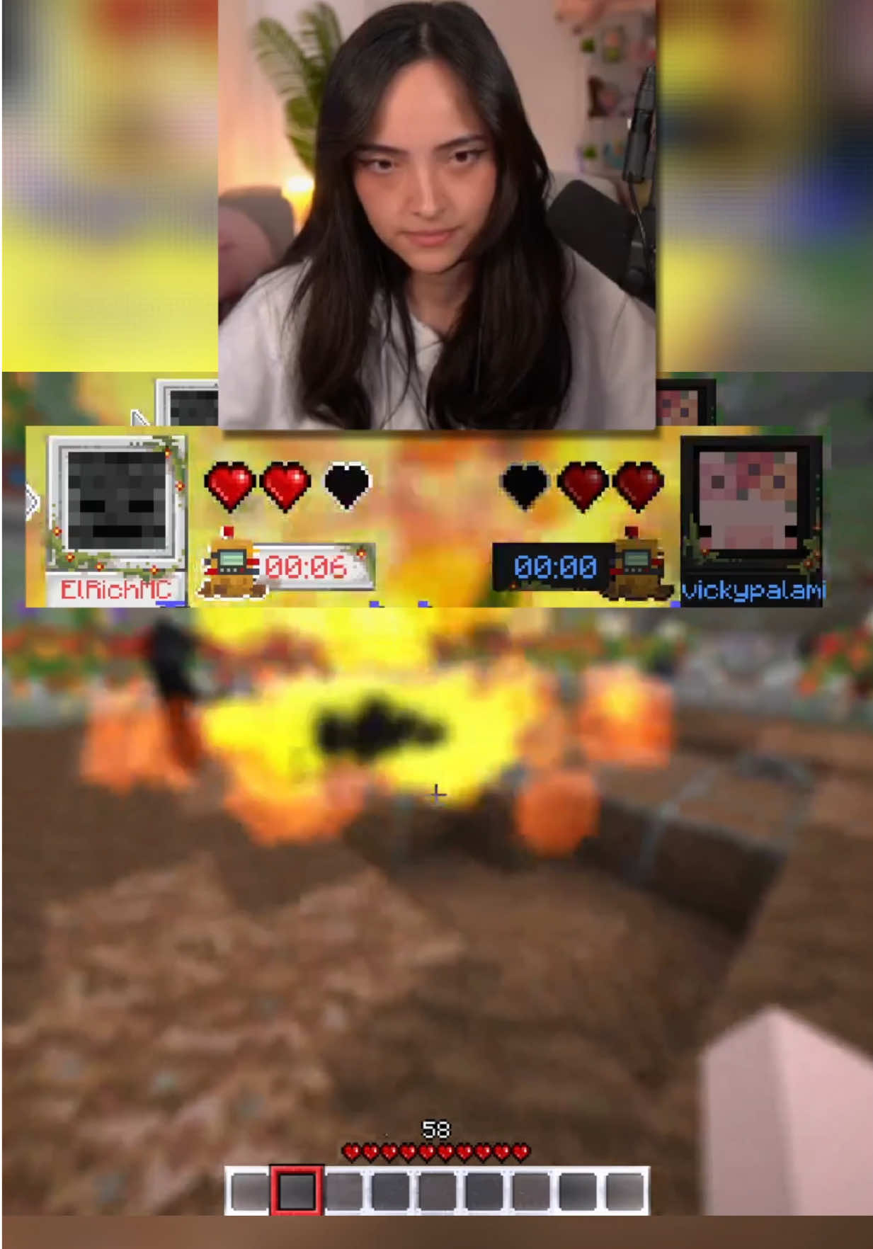 Así terminó nuestra participación en los Squid Craft Games 4. Top 10 de 205, nada mal no? Gracias por disfrutar de mi pov 🤍 #parati #Minecraft #mc 