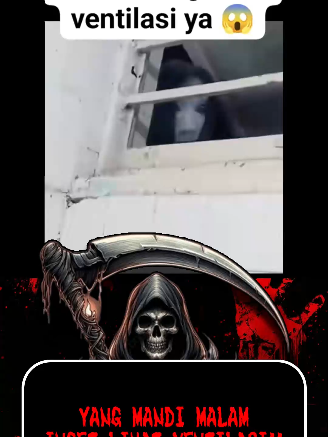 yang mandi malam inget liat ventilasi ya! . . . #misteri #horor #horror #misterikelam #paranormal #paranormalactivity #penampakan #hantu #setan