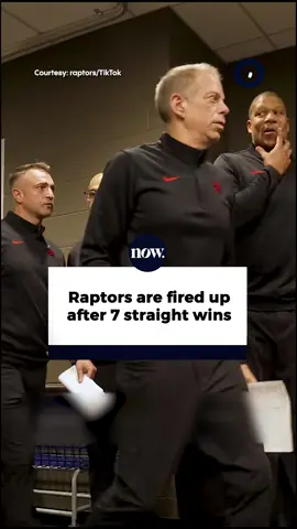 Toronto Raptors head coach Darko Rajaković celebrated enthusiastically after the team secured 7 straight wins. #Raptors