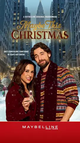 Maybe she’s got more than just beauty secrets    Maybe This Christmas.  Watch the entire Microdrama on Maybelline’s TikTok 