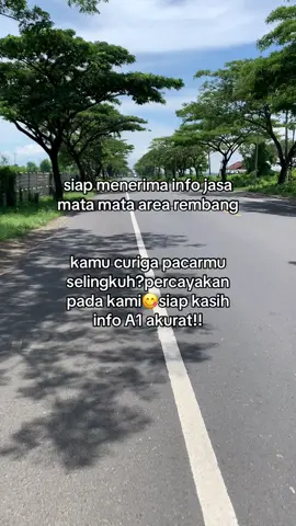 kamu curiga pasanganmu keluar sama orang lain?andelin aja ke jasaintelrembang, dijamin info akurat A1 minat?DM saja bolo!! harga bisa dibicarakan😋 #jasaintelrembang #rembang #rembang24jam 