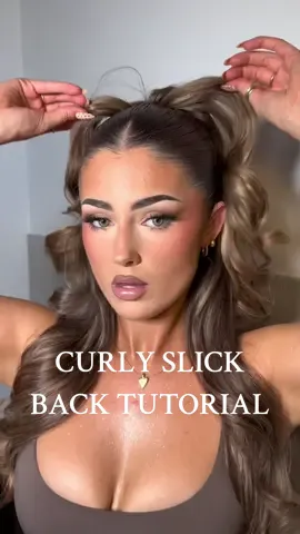 Replying to @Sabrina Bruno I can see why I always get asked for the tutorial… #fyp #hairtok #hairtutorial #slickback  Products: @Kérastase glaze drops, anti-frizz glaze milk @MATRIX UKI food for soft rich hydrating treatment mask, freezing spray @babyliss rose quartz 25mm curling tongue  @Living Proof, Inc. dry shampoo