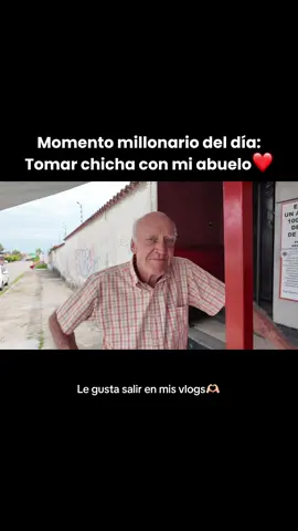 A mi abuelo le gusta salir en mis vlogs ❤️