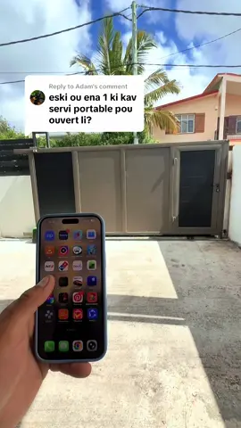 Replying to @Adam All Centurion Smart Series motors offer smartphone gate control — open, monitor, and manage your gate right from your phone.#mru🇲🇺 #fyp #centurion 