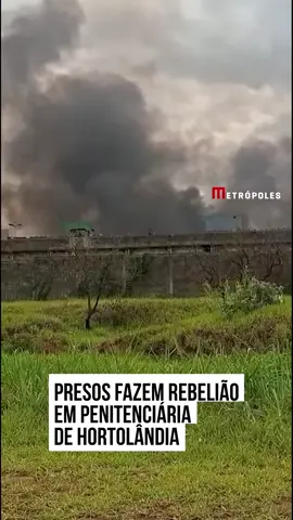 Presos na Penitenciária III de Hortolândia, na região de #Campinas, no interior de #SãoPaulo, fizeram uma #rebelião na unidade prisional na manhã desta segunda-feira (24/11). Não houve feridos ou reféns. Imagens obtidas pelo Metrópoles mostram grandes colunas de fumaça escura ultrapassando os muros da prisão, o que foi possível ver a quilômetros de distância. Hortolândia fica a 115 km de distância da capital. Segundo a Secretaria da Administração Penitenciária (SAP), os presos danificaram portas automatizadas de celas e atearam fogo em colchões e outros objetos. A rebelião teria sido uma resposta após policiais penais apreenderam bebida alcoólica artesanal. Conforme a pasta, o “ato coletivo de indisciplina” foi controlado com o apoio da Célula de Intervenção Rápida (CIR). Os custodiados estão contidos pela CIR e os envolvidos serão transferidos para outros presídios paulistas. O presídio agora “opera dentro dos padrões de segurança e disciplina”, informou a SAP. A Penitenciária III de Hortolândia tem 1.277 presos, em um espaço com capacidade estimada para 700 reeducandos, segundo números oficiais da SAP atualizados em 19 de novembro. A Polícia Militar (PM) e o helicóptero Águia teriam sido acionados. A Secretaria da Segurança Pública (SSP) foi procurada para dar mais informações sobre o caso, mas não retornou até a publicação desta reportagem. #TikTokNotícias 📹 Material cedido ao Metrópoles