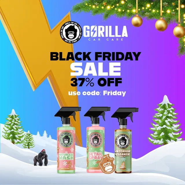 Huge Black Friday Sale is Live! Save 37% off during Gorilla’s Black Friday Sale! Get your Christmas shopping done early! Head over to gorillacarcare.com and get some great gifts!🎁  #blackfriday #sales #christmas #gifts #giftidea 