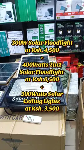 Big Solar Floodlight Offers! 🔥 300W, 400W 2in1 & 300W Ceiling Lights available. Delivery countrywide. Call/WhatsApp 0729028469. budgetlc #solarlightskenya #solarfloodlights #nairobibusiness #kenyashopping #deliverycountrywide 