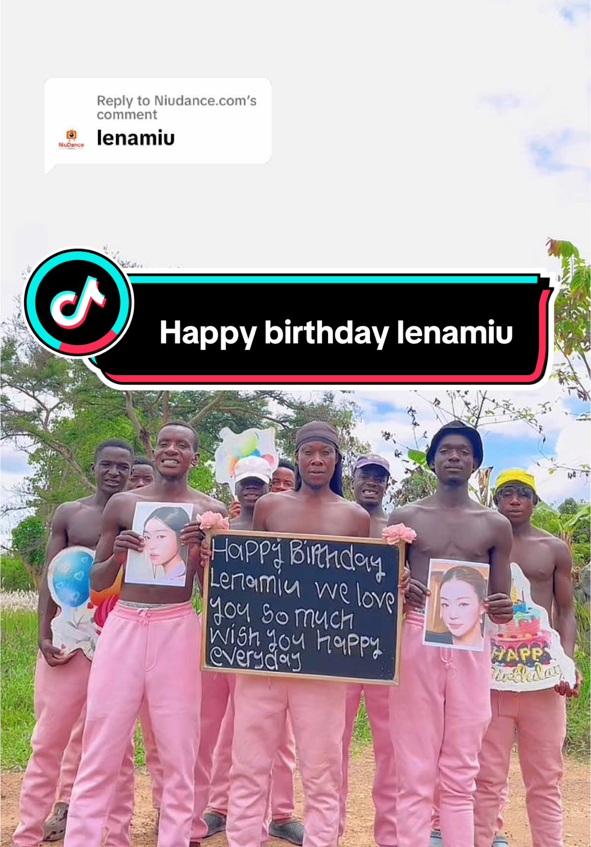 Replying to @Niudance.com #lalinalena  #miunatsha #lenamiu #miulena  Happy birthday lenamiu  @Miu T. 
