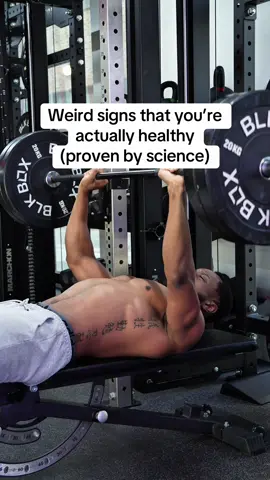 11 weird signs that your body is actually healthy If this helped, follow @benonepercent for no BS fitness tips that actually work 👇 🔥 1. You wake up hungry Your metabolism stayed active overnight. Your body actually used fuel instead of storing it. 💧 2. Your pee is pale yellow Clear means you are flushing electrolytes. Light yellow shows hydration is balanced. 😅 3. You sweat easily A responsive cooling system. Your body regulates temperature efficiently. 🌞 4. You sneeze in sunlight A reflex called “photic sneeze.” It is a responsive nervous system, not an allergy. 💩 5. You poop once or twice a day Strong digestion, good fibre intake, healthy gut rhythm. 🔥 6. You get random bursts of energy Cortisol and adrenaline are in sync. Your sleep, stress, and routine are working. 🥶 7. You get goosebumps easily Healthy nerve sensitivity and sharp thermoregulation. 😌 8. You feel calm after eating No sugar crash. No cravings. Blood sugar control is on point. 😴 9. You fall asleep quickly This means your circadian rhythm is aligned and your stress isn’t frying your system. ⚡ 10. You recover quickly after training Inflammation is under control and protein intake is solid. 🤤 11. You burp or fart regularly Your digestion is actually doing its job. Gas means movement, not dysfunction. Save this for when you are overthinking your health or worried something is wrong. #healthy #body #Fitness #fyp