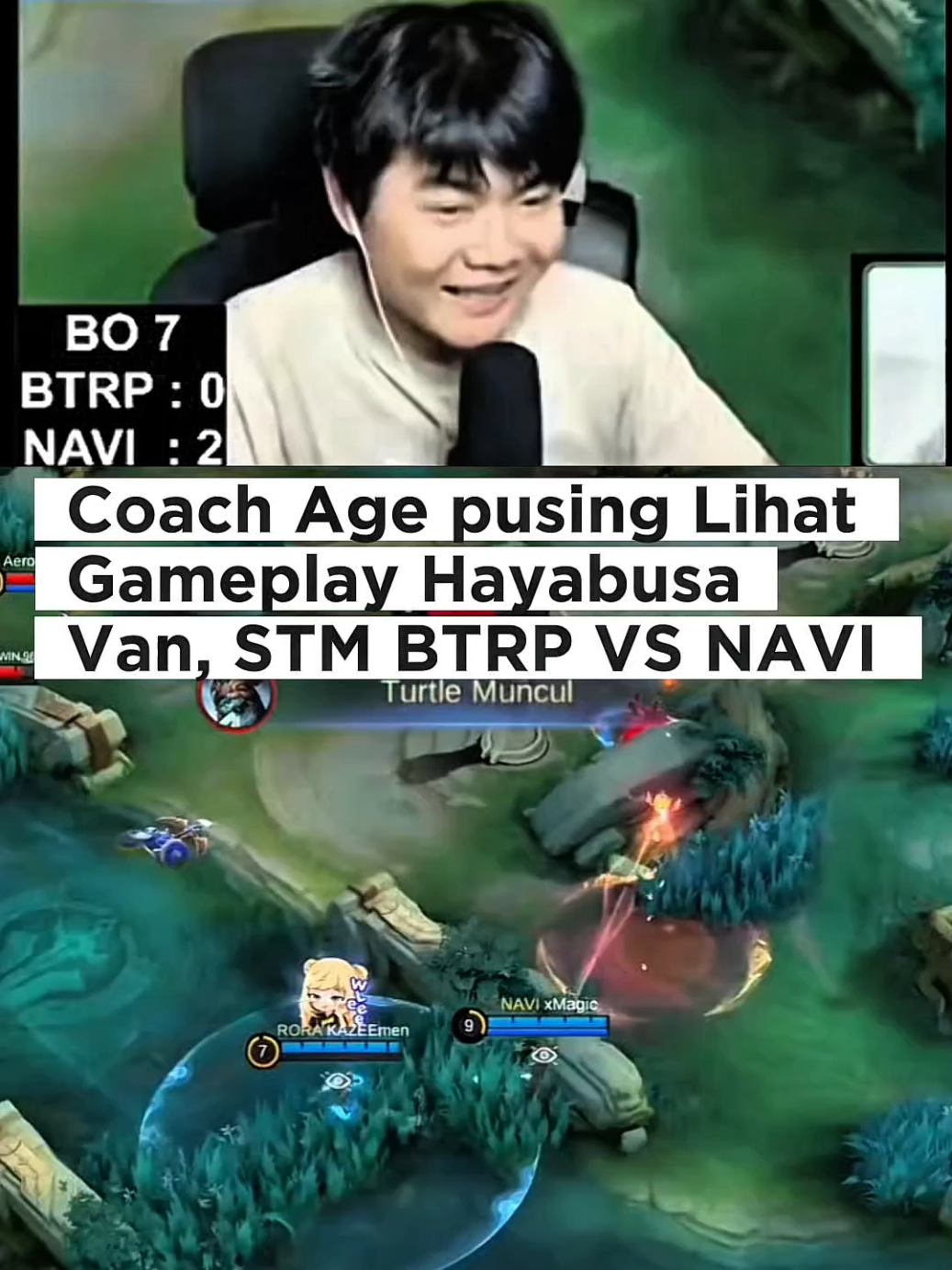 Age Pusing Liat Gameplay Hayabusa Van, STM BTRP VS NAVI, #Age #WinWithMLBB #MLBB 