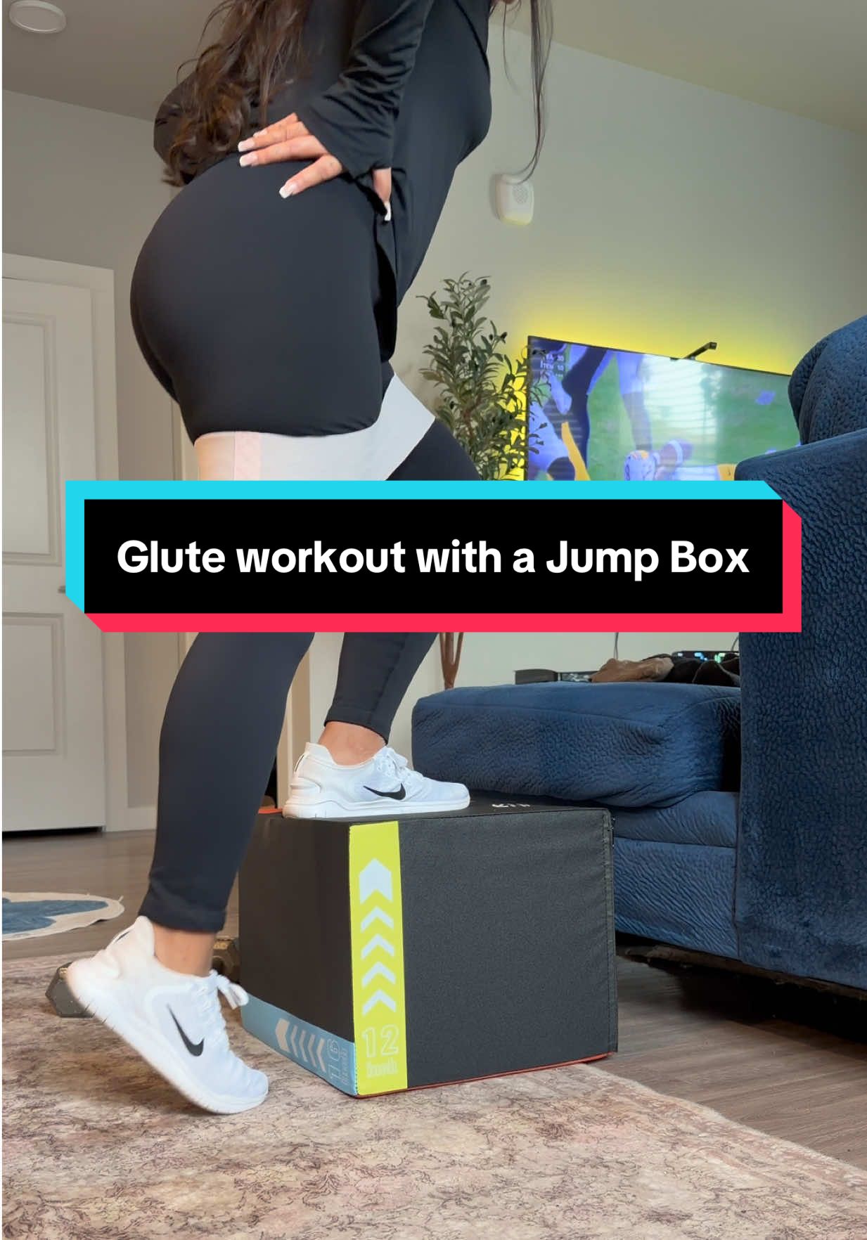 3in1 Jump Box for so many great at home workouts! 12in/14in/16in #plyometricstraining #jumpbox #workout #homeworkout #homegym 