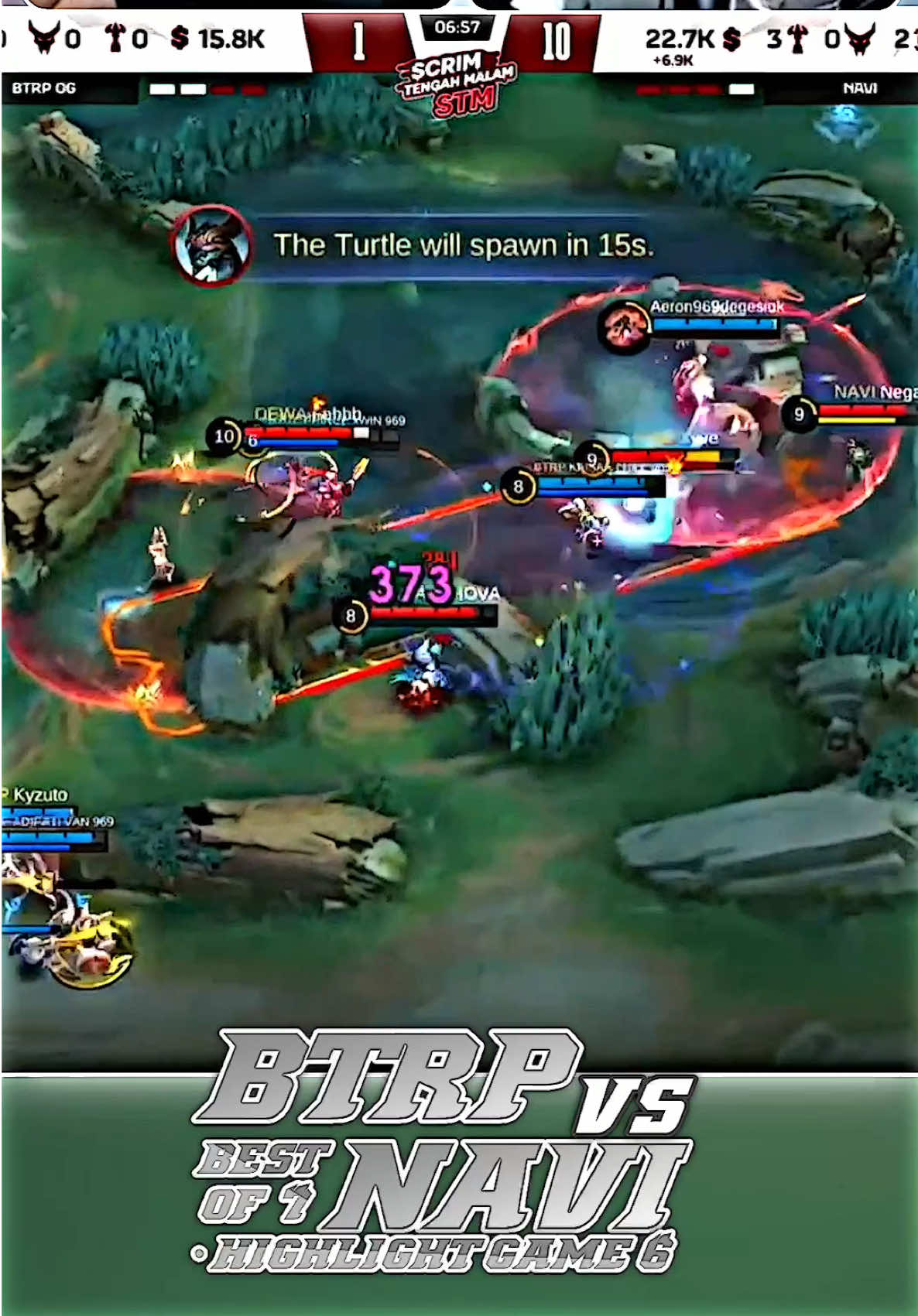 highlight • btrp vs navi | game 6 scrim tengah malam• #btrp #navimlbb #MLBBNewMode #MLBBChaosClash #MLBB  
