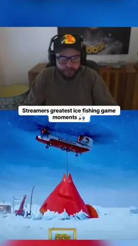 Streamers greatest ice fishing game moments 🎣 #kickstreaming 