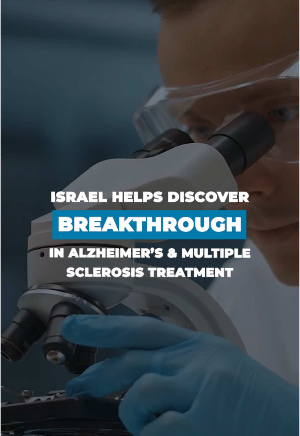 Groundbreaking research from Israel could transform the treatment of Alzheimer’s disease and multiple sclerosis. 🇮🇱🔬