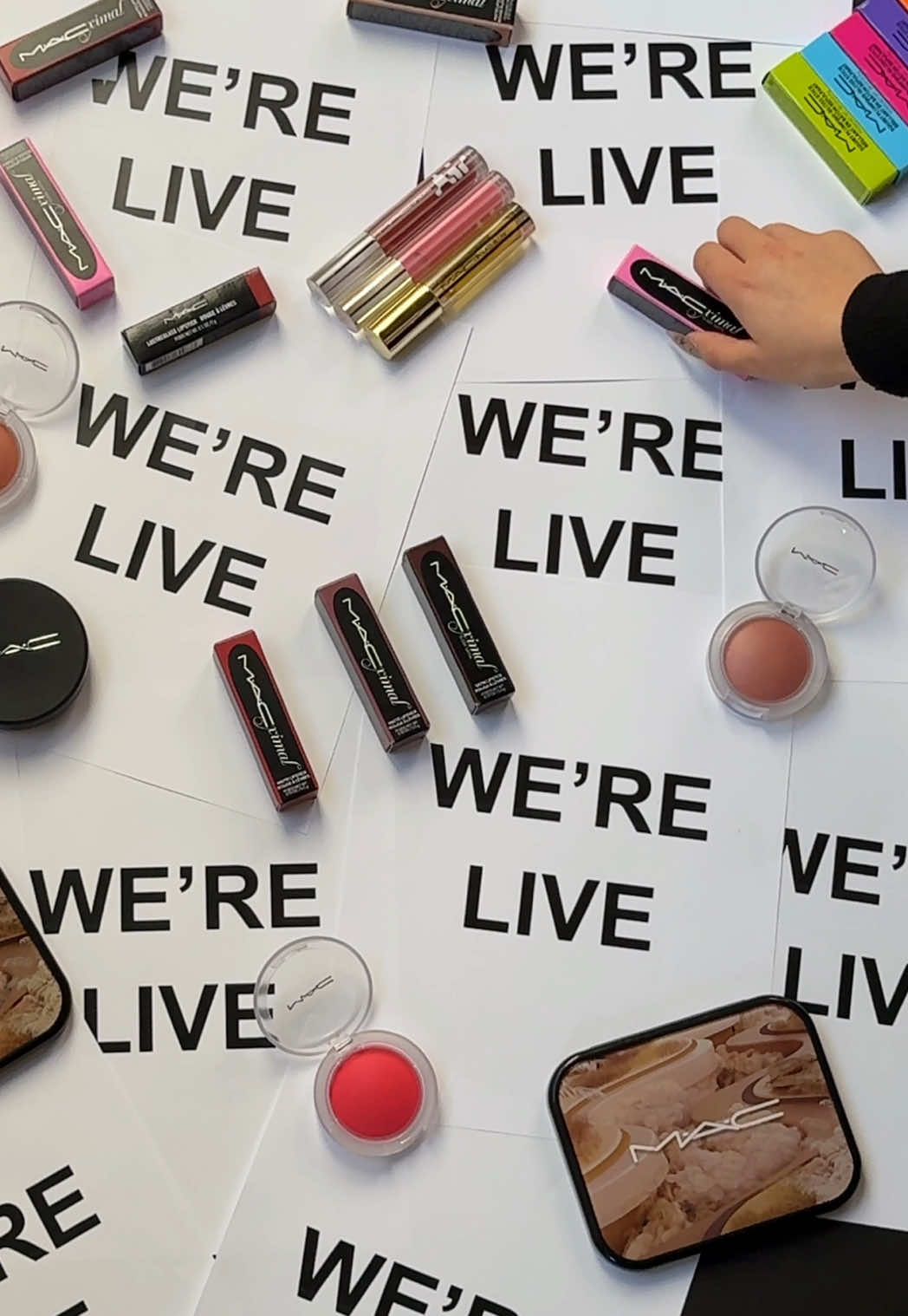 If you’re seeing this, WE’RE LIVE 🎉 Shop exclusive holiday deals and bundles until 10 PM ET — only during the stream! #maccosmetics #blackfriday #cybermonday #tiktokshop #BeautyTok 